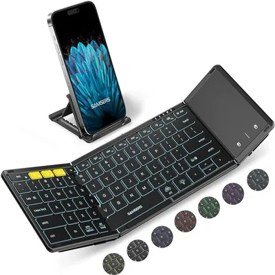 Baggrundsbelyst foldbart tastatur